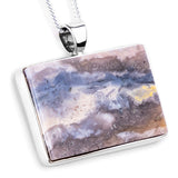 'Force of the Ocean' Opalized Petrified Wood Necklace - Natural Designer Gemstone