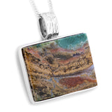 'Inspired by Monet' Opalized Petrified Wood Necklace - Natural Designer Gemstone