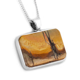'Forgotten Sunrise' Cherry Creek Jasper Necklace - Stunning Natural Designer Gemstone
