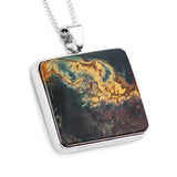 'Force of the Ocean' Opalized Petrified Wood Necklace