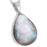 BIG & BOLD Tahitian Black Mother of Pearl Necklace - Natural Designer Gemstone