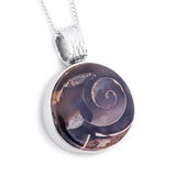 Fossils in Stone: Turritella Agate Necklace - Natural Designer Gemstone