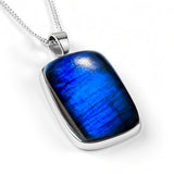 Mystical Blue Flash Labradorite Necklace