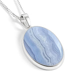 Fantastic Classy Blue Lace Agate Necklace