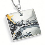 'Frozen Mountain Paradise' : Maligano Jasper Necklace in Silver