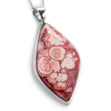 Stunning Rhodochrosite Necklace - Natural Designer Gemstone