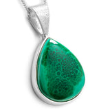 Stunning African Malachite Necklace - Natural Designer Gemstone