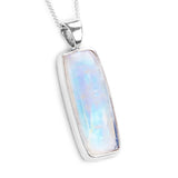 Fantastic Blue Flash Moonstone Necklace - Natural Designer Gemstone