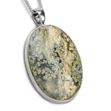 Grand Moss Agate Necklace - Natural Designer Gemstone