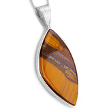 Fabulous Tiger's Eye Necklace - Natural Designer Gemstone