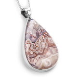 Mexican Crazy Lace Agate Necklace - Natural Designer Gemstone