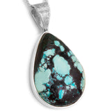 Mountain Tibetan Turquoise Necklace - Natural Designer Gemstone