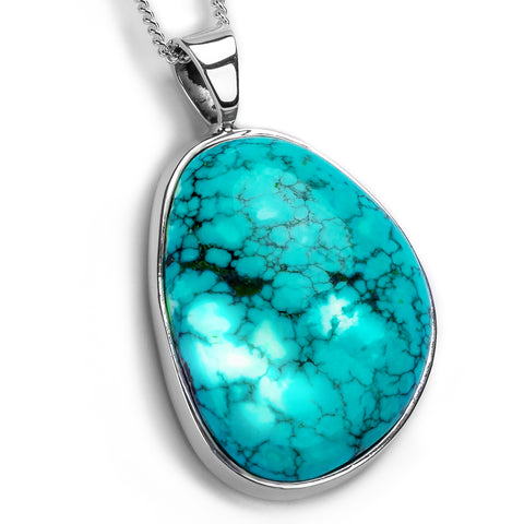 Fantastic Tibetan Turquoise Necklace -Natural Designer Gemstone