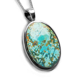 Tibetan Turquoise Necklace - Natural Designer Gemstone