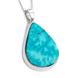 Heavenly Blue Tibetan Turquoise Necklace - Natural Designer Gemstone