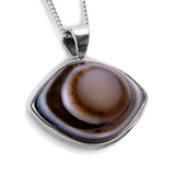 Mesmerizing Eye Agate Necklace - Natural Designer Gemstone