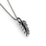 Miniature Royal Fern Leaf Necklace in Silver with 24ct Gold