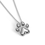 Paw Print Necklace in Silver