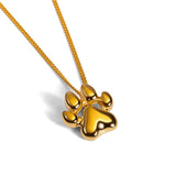Paw Print Necklace in Silver