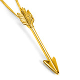 Large Arrow Necklace in Sterling Silver