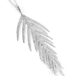 Statement Areca Palm Leaf Necklace in 24ct Gold