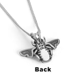 Cute Honey Bee Necklace in Silver