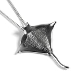 Manta Ray / Stingray Necklace in Silver with 24ct Gold