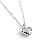 Miniature Heart Necklace in Silver with 24ct Gold Plating