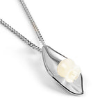 Lily of the Valley Necklace in Silver & Mother of Pearl