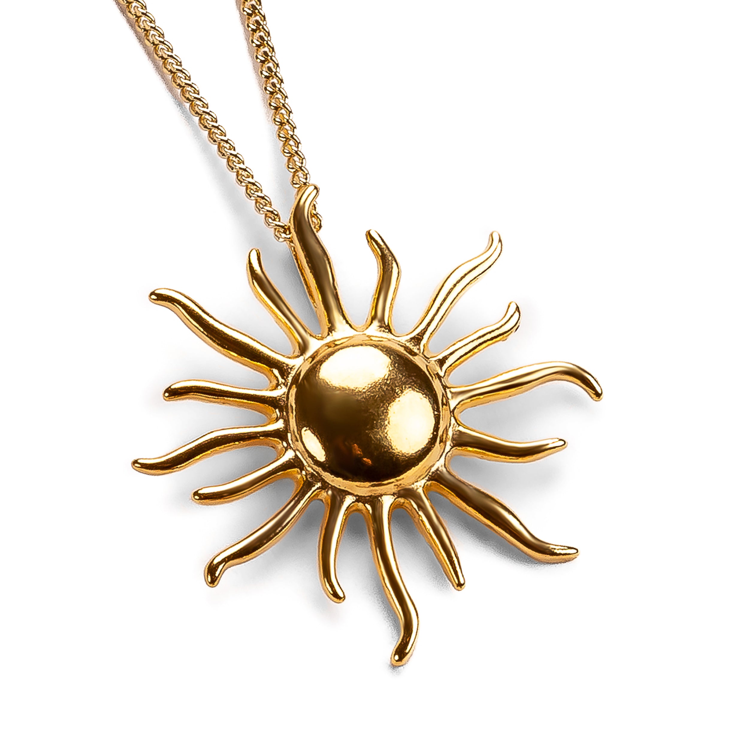 Sun Goddess Necklace in Silver