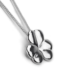 Lucky Shamrock / Clover Necklace in Silver