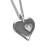 A piece of my Heart Necklace in Silver with 24ct Gold