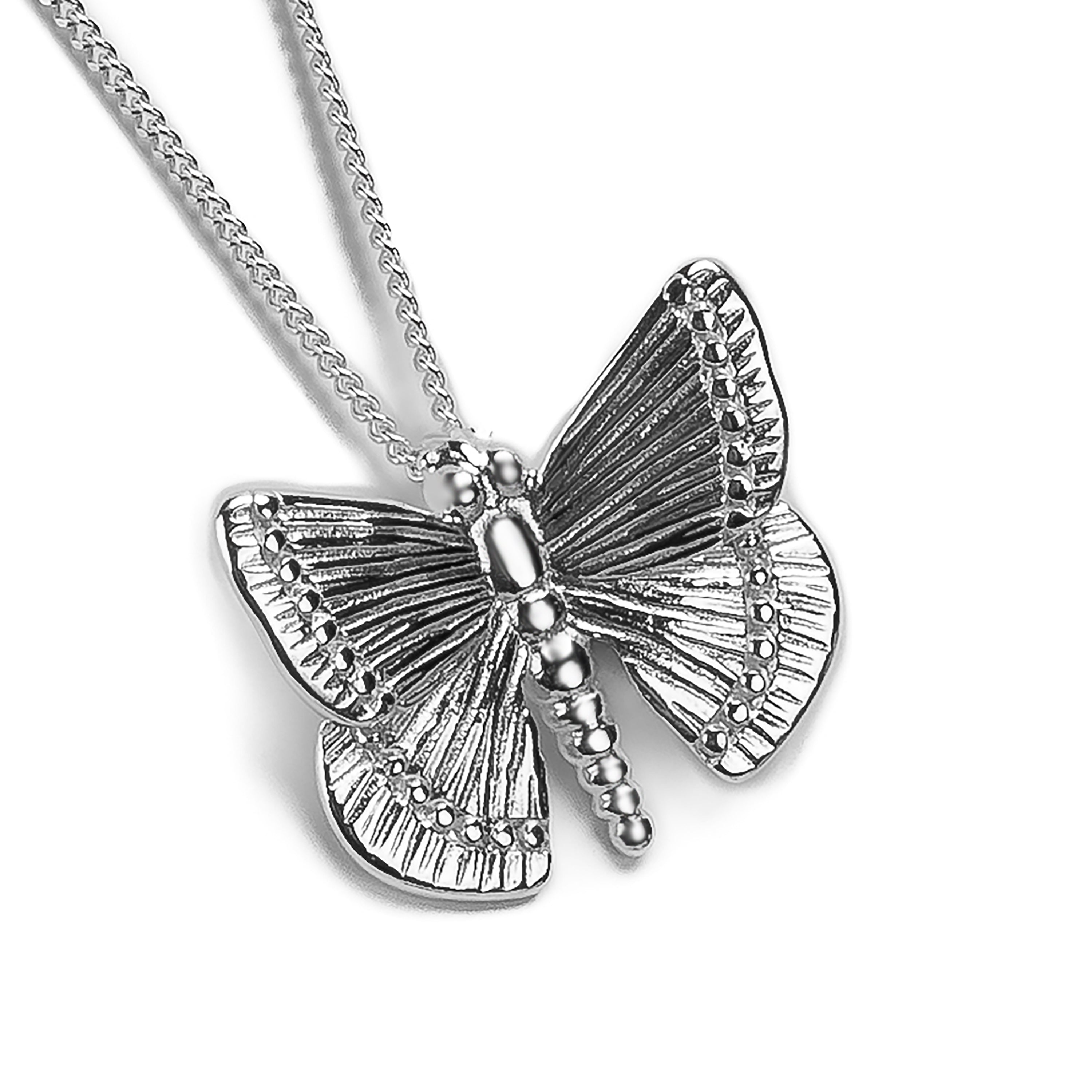 English Butterfly in Silver with 24ct Gold