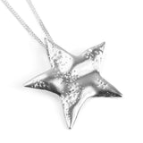 Statement Dazzling Star Necklace in Silver