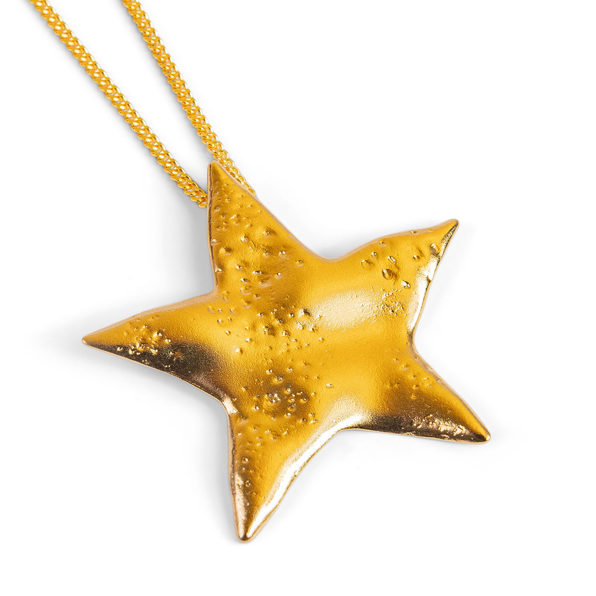 Statement Dazzling Star Necklace in Silver