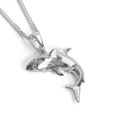 Great White Shark Necklace in Sterling Silver