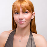 Paw Print Necklace in Silver