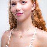 Penguin Necklace in Silver with 24ct Gold