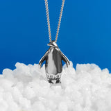 Penguin Necklace in Silver