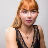 A piece of my Heart Necklace in Silver with 24ct Gold