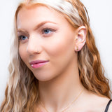 Miniature Pineapple Stud Earrings in Silver with 24ct Gold