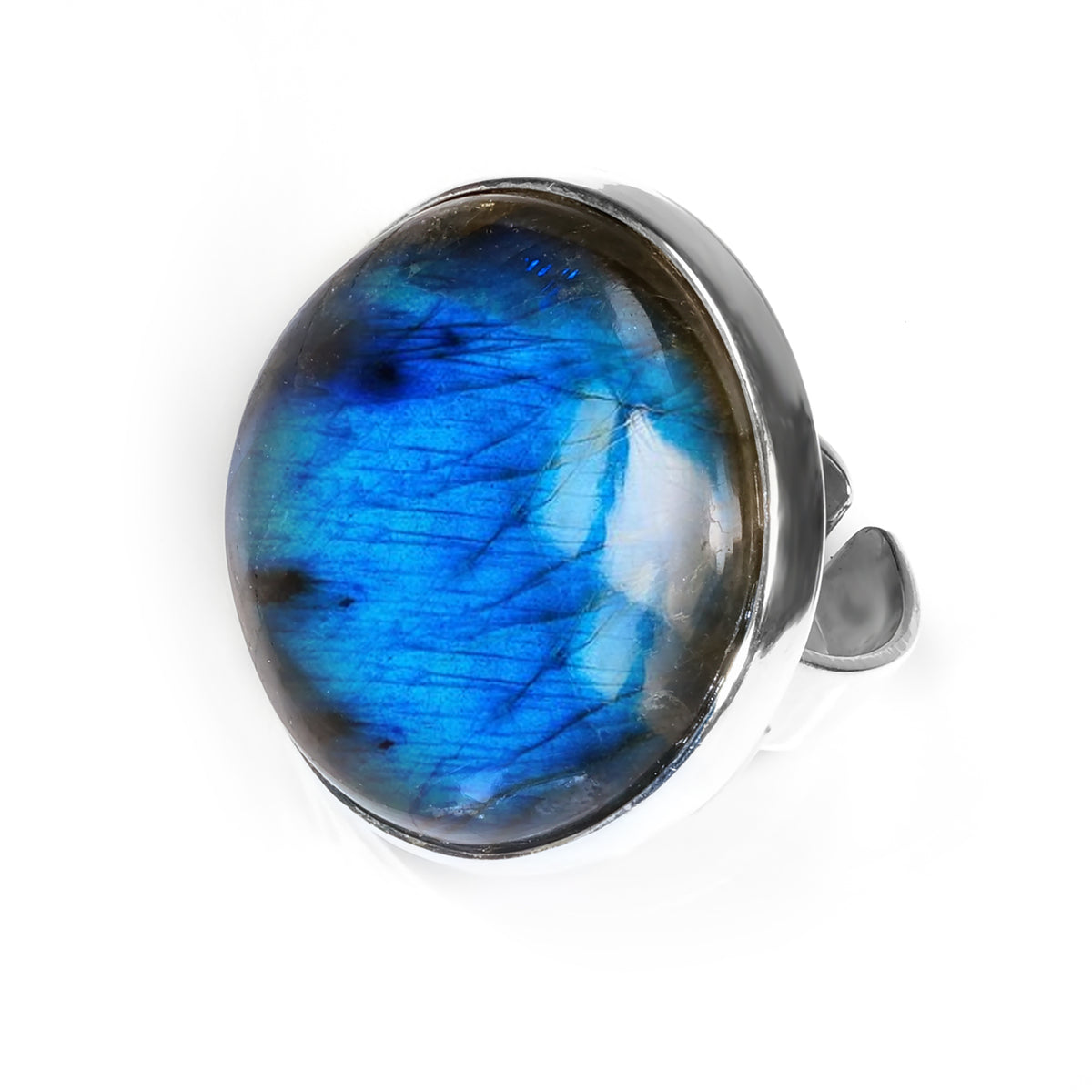 Adjustable Labradorite Ring Designer Gemstone