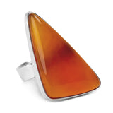 Carnelian Statement Ring - Natural Designer Gemstone