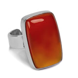 Carnelian Statement Ring - Natural Designer Gemstone