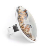 Maligano Jasper Adjustable Ring - Natural Designer Gemstone