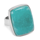 Beutiful Amazonite Statement Ring - Natural Designer Gemstone
