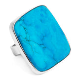 Spectacular Turquoise Statement Ring - Natural Designer Gemstone
