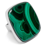 Fabulous Namibian Malachite Ring - Natural Designer Gemstone