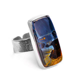 Stunning Shimmering African Pietersite Statement Ring