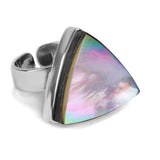 Stunning Tahitian Black Mother of Pearl Ring - Natural Designer Gemstone